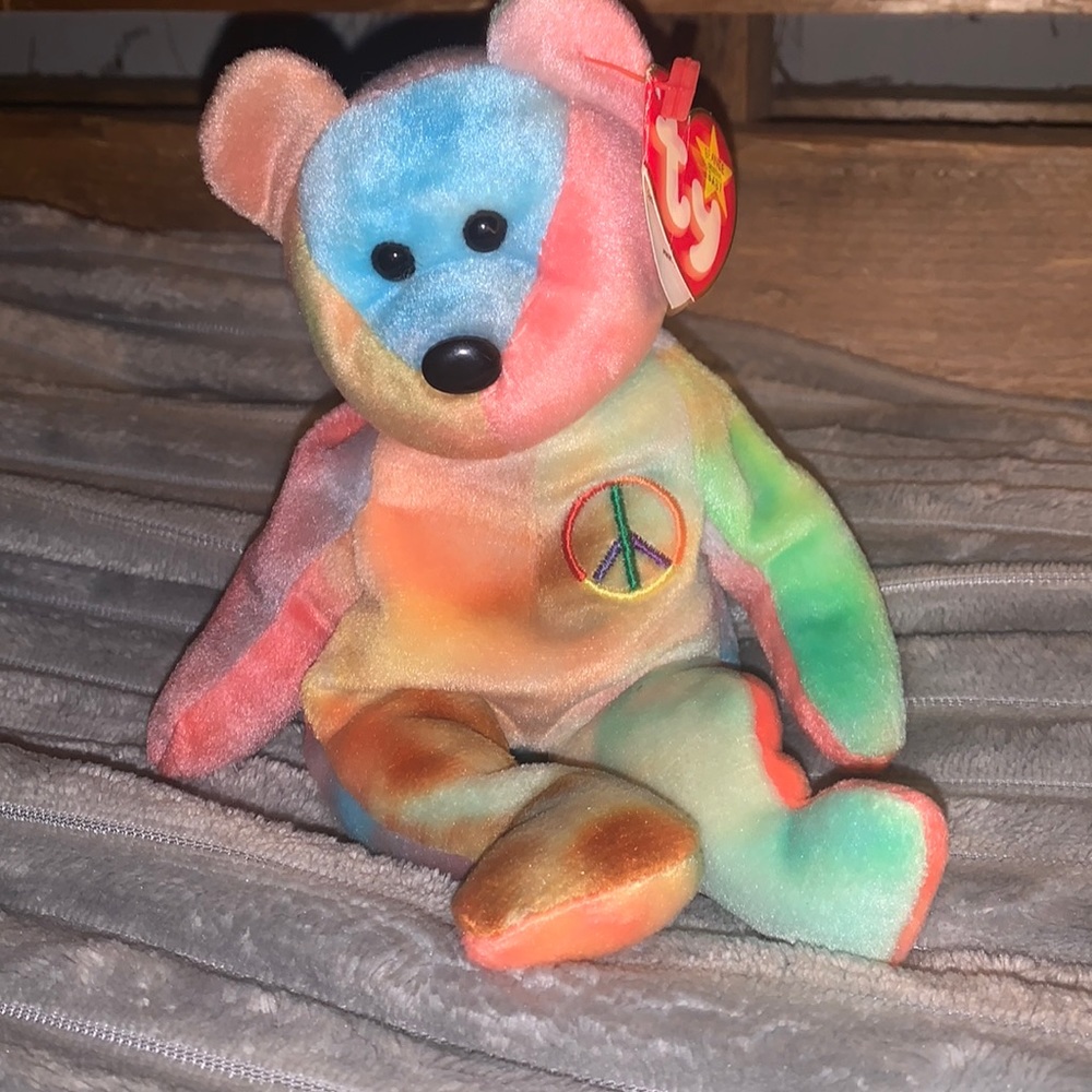 Beanie Baby beaded teady